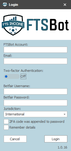 Betfair login